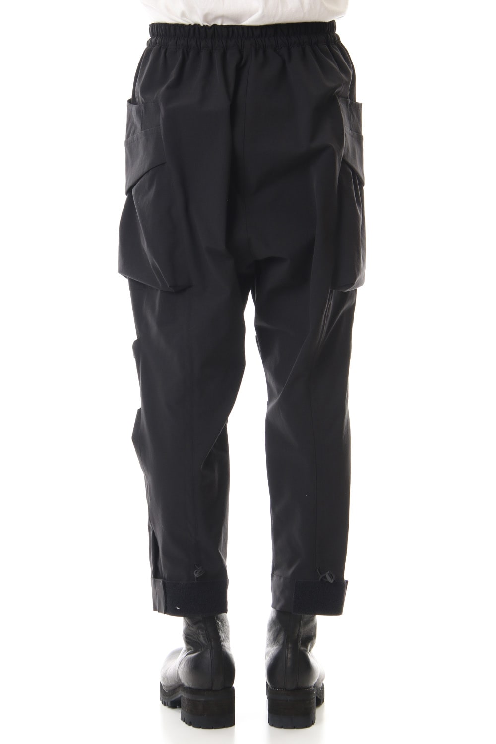 Water-repellent Stretch Gather Tactical pants Black