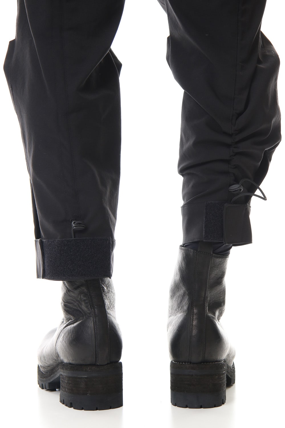 Water-repellent Stretch Gather Tactical pants Black