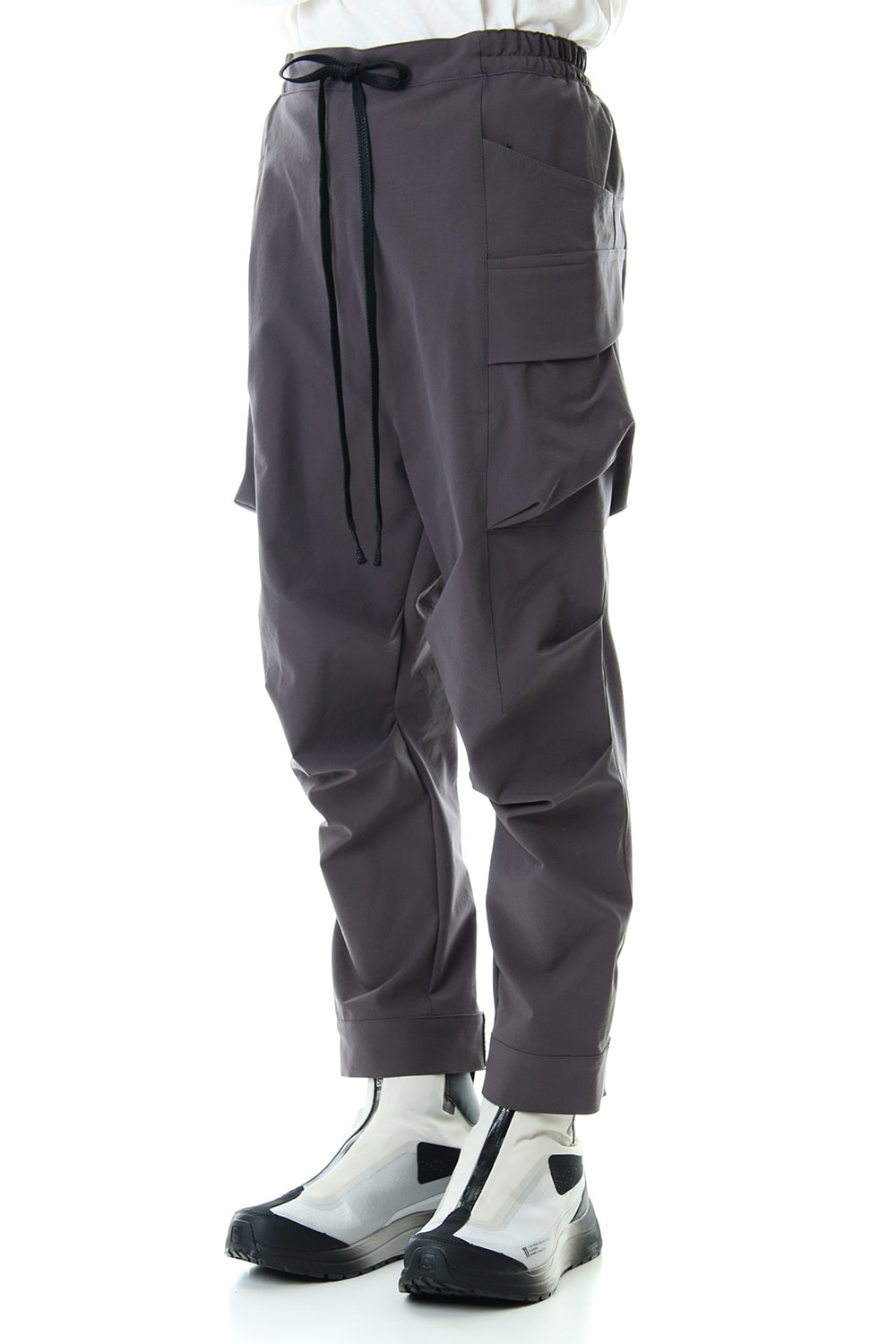 Water-repellent Stretch Gather Tactical pants Gray