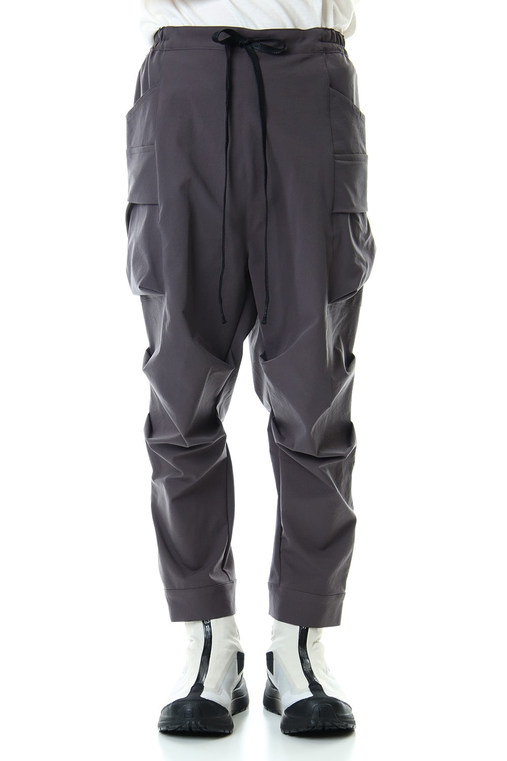 Water-repellent Stretch Gather Tactical pants Gray