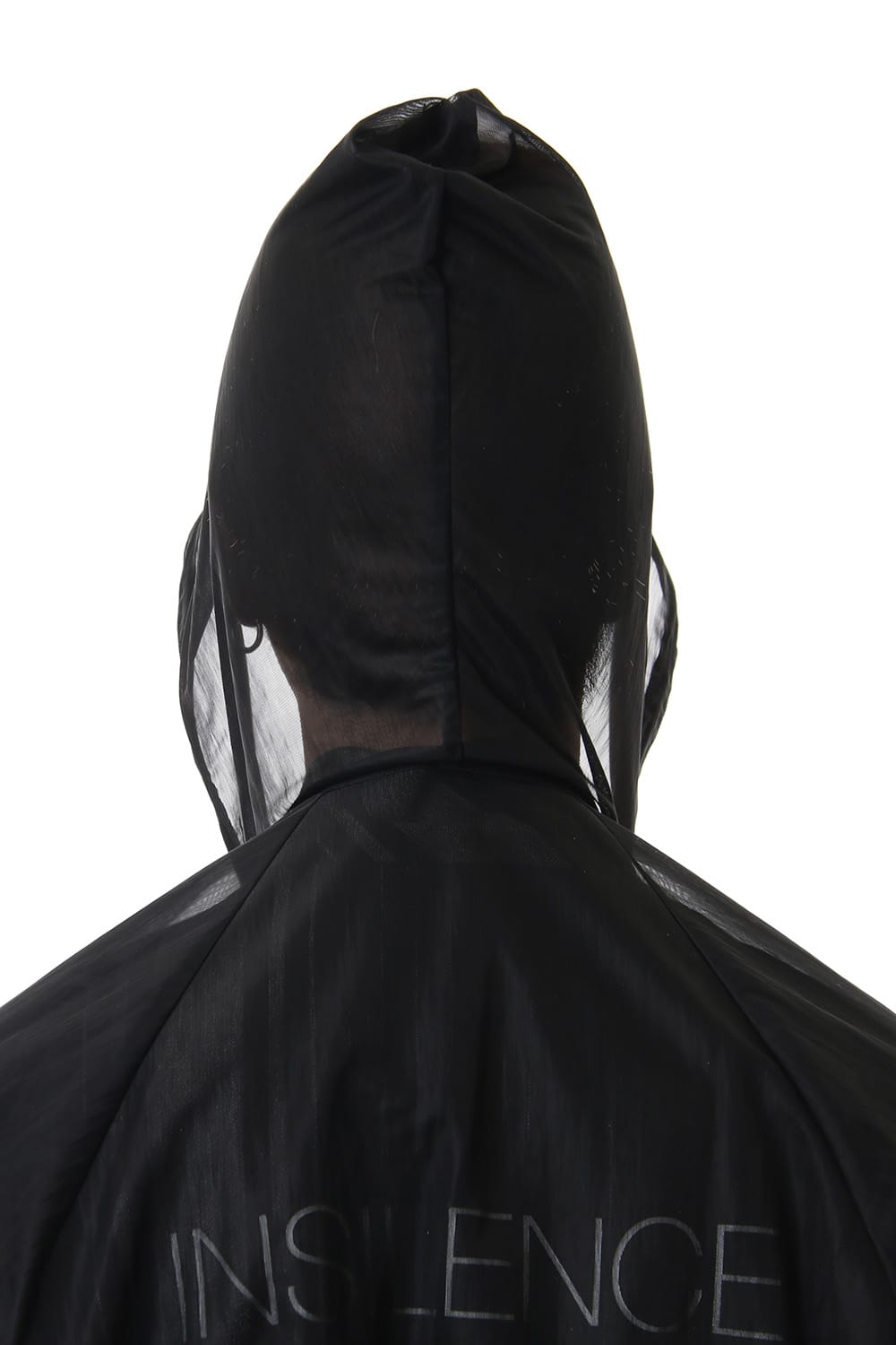 Random stripe & See through Smooth Layered jacket