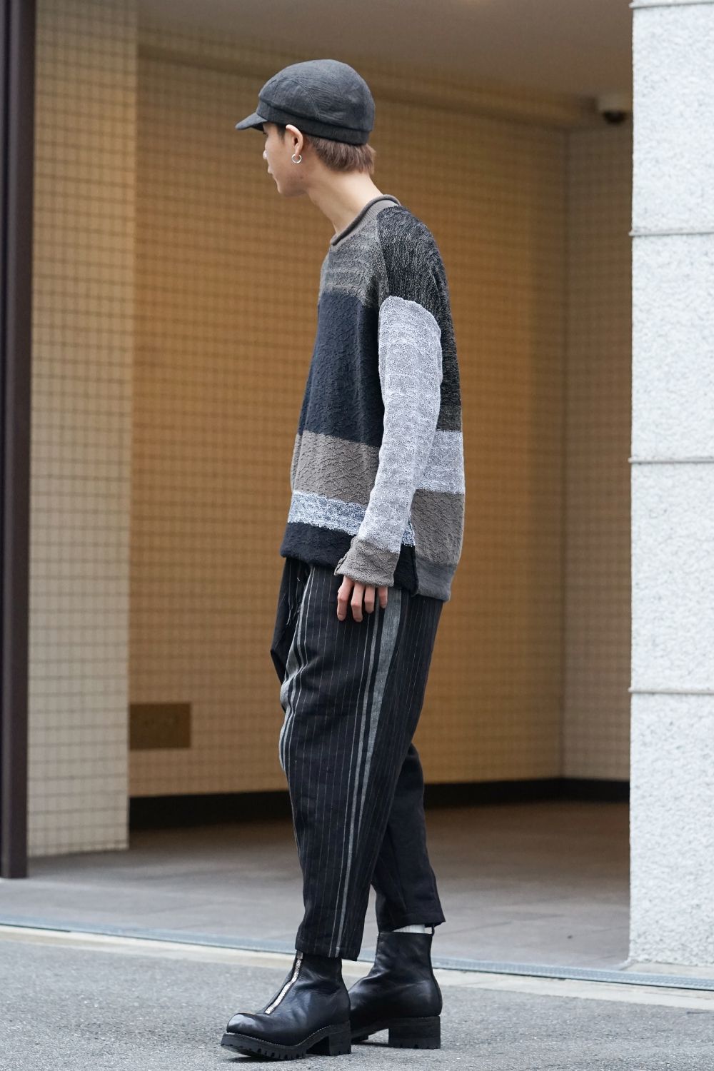 Random stripe Sarrouel pants