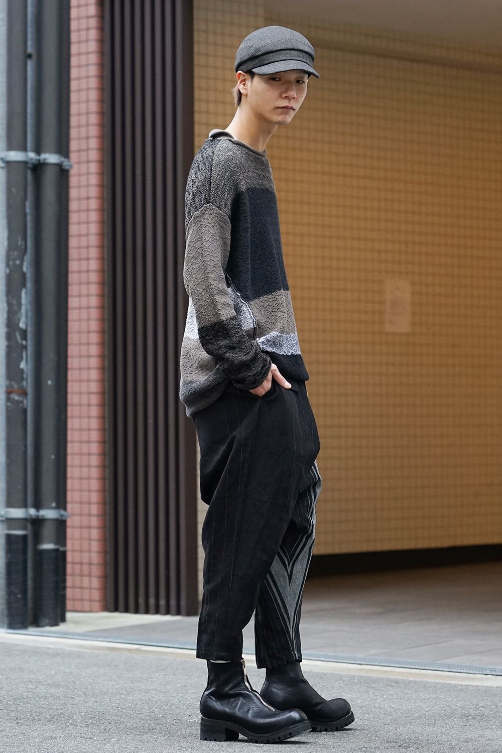 Random stripe Sarrouel pants