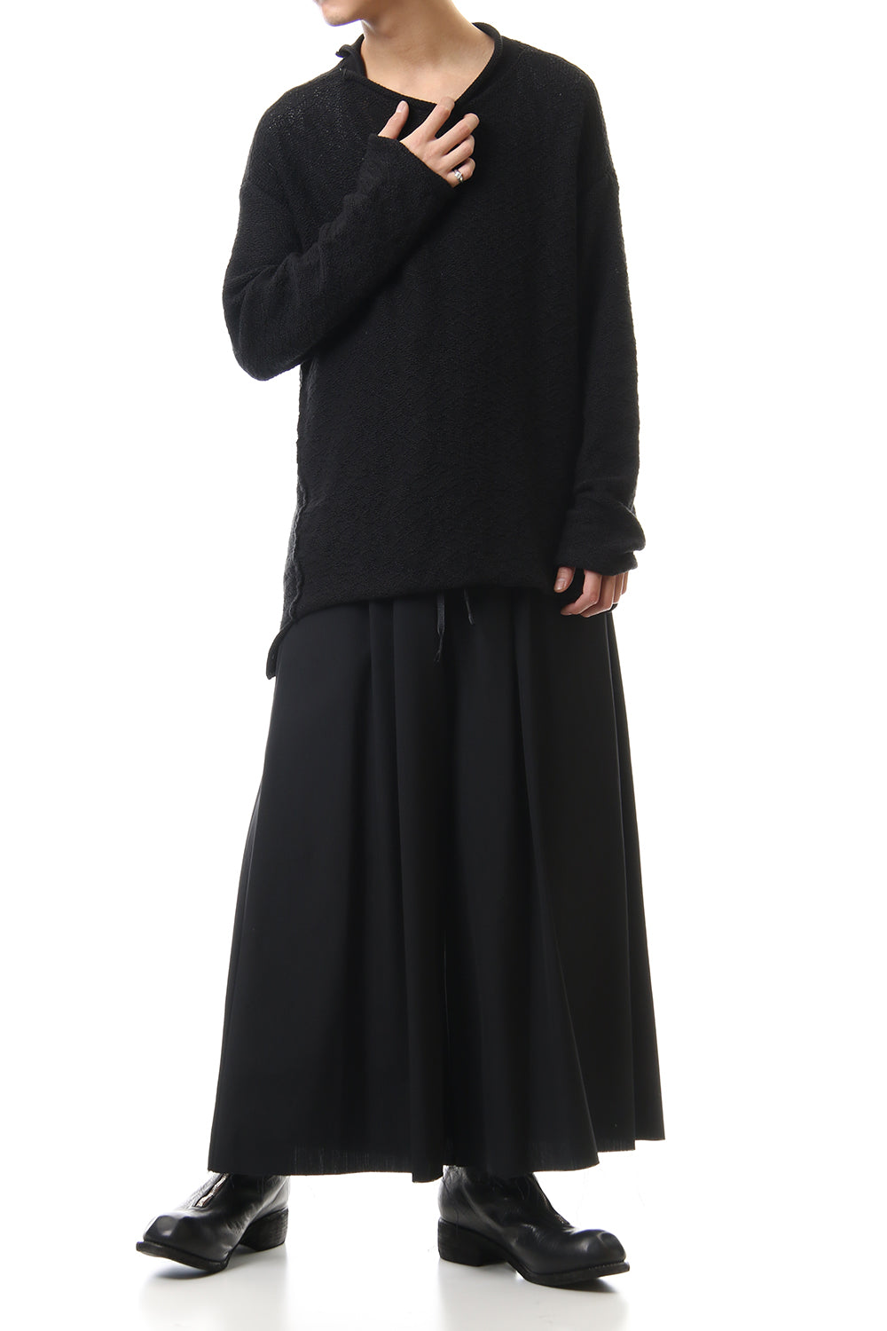 Wool poplin HAKAMA Pants