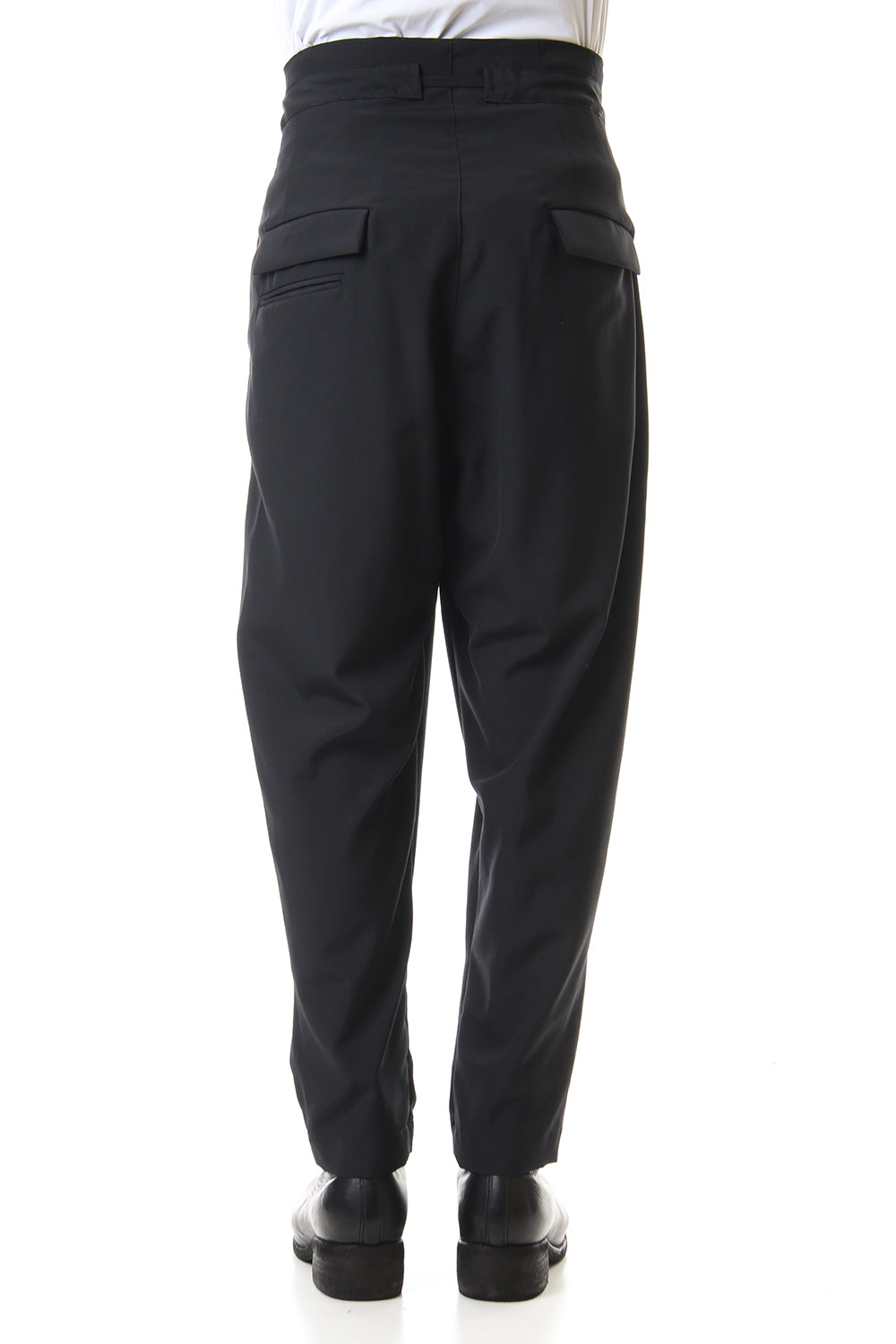 Wool poplin Full length pants