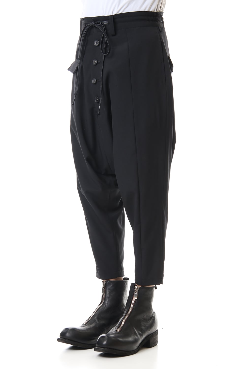 Wool poplin Sarrouel pants