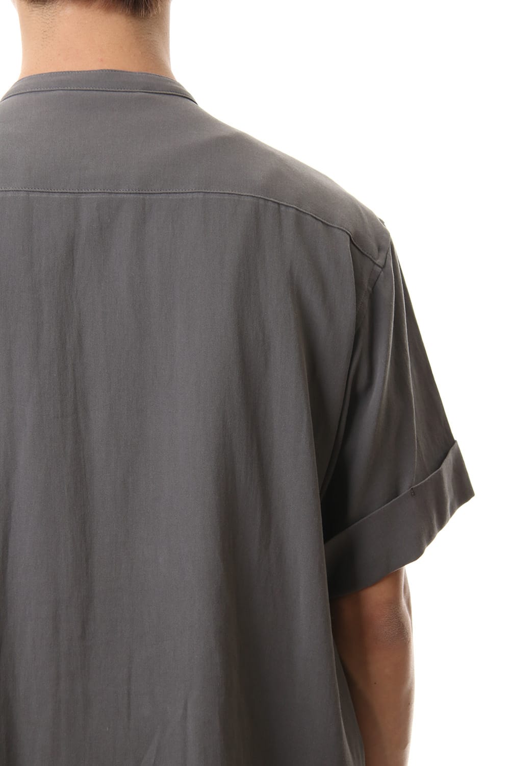 Hard twist Double weave Short sleeve shirt Gray