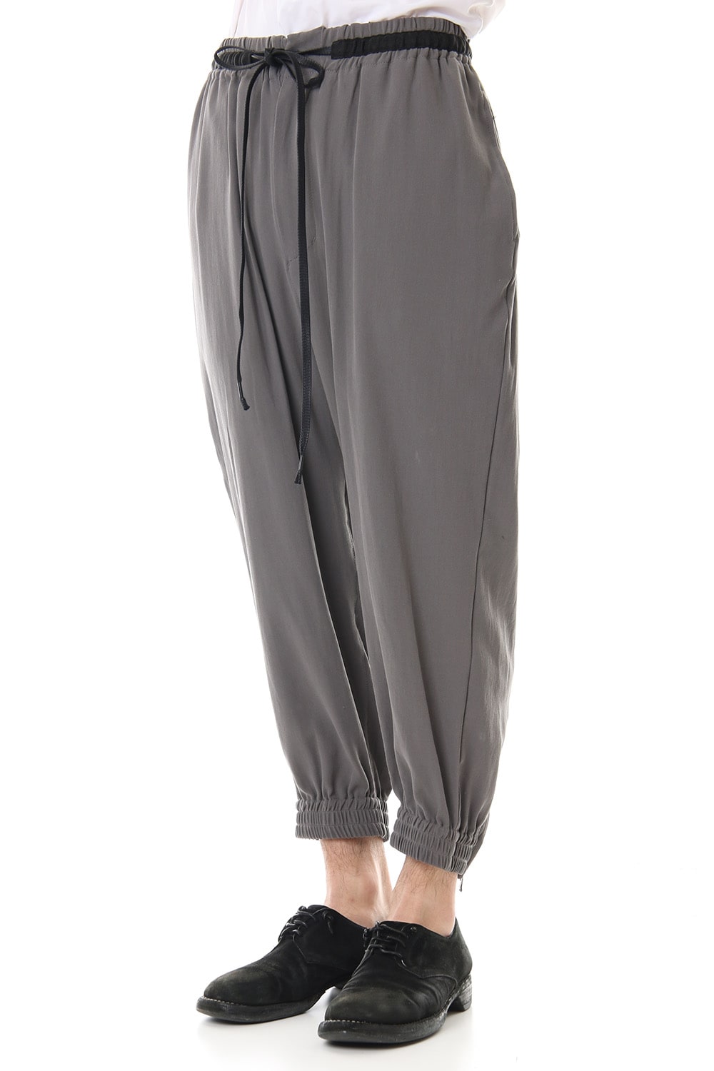 Hard twist Double weave Cuff pants Gray