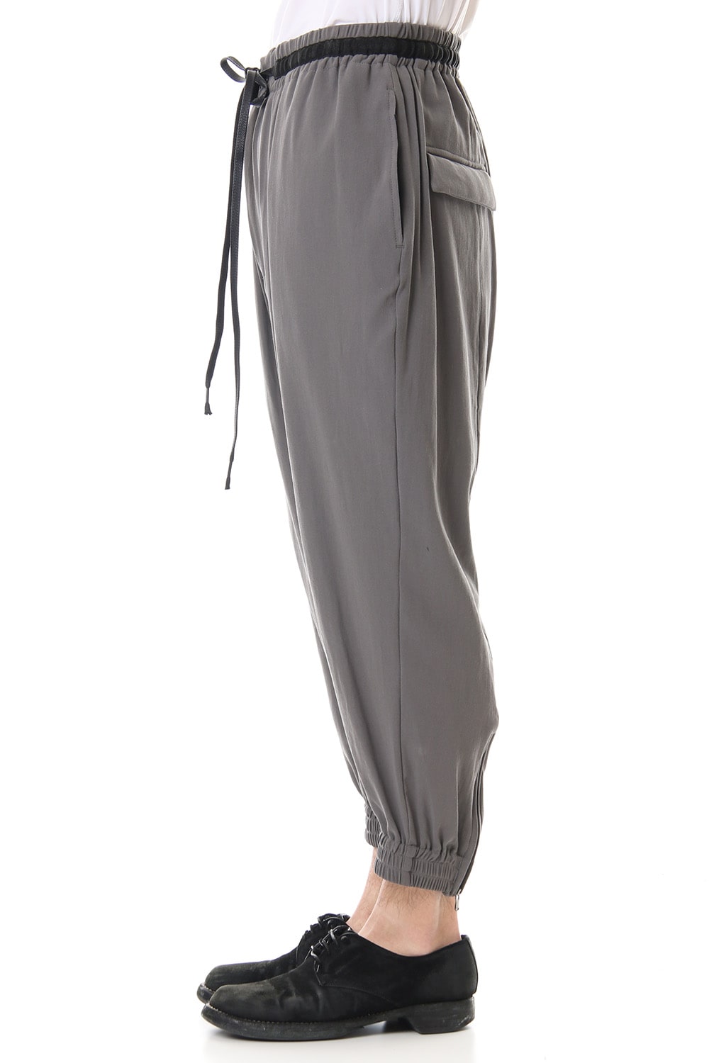 Hard twist Double weave Cuff pants Gray