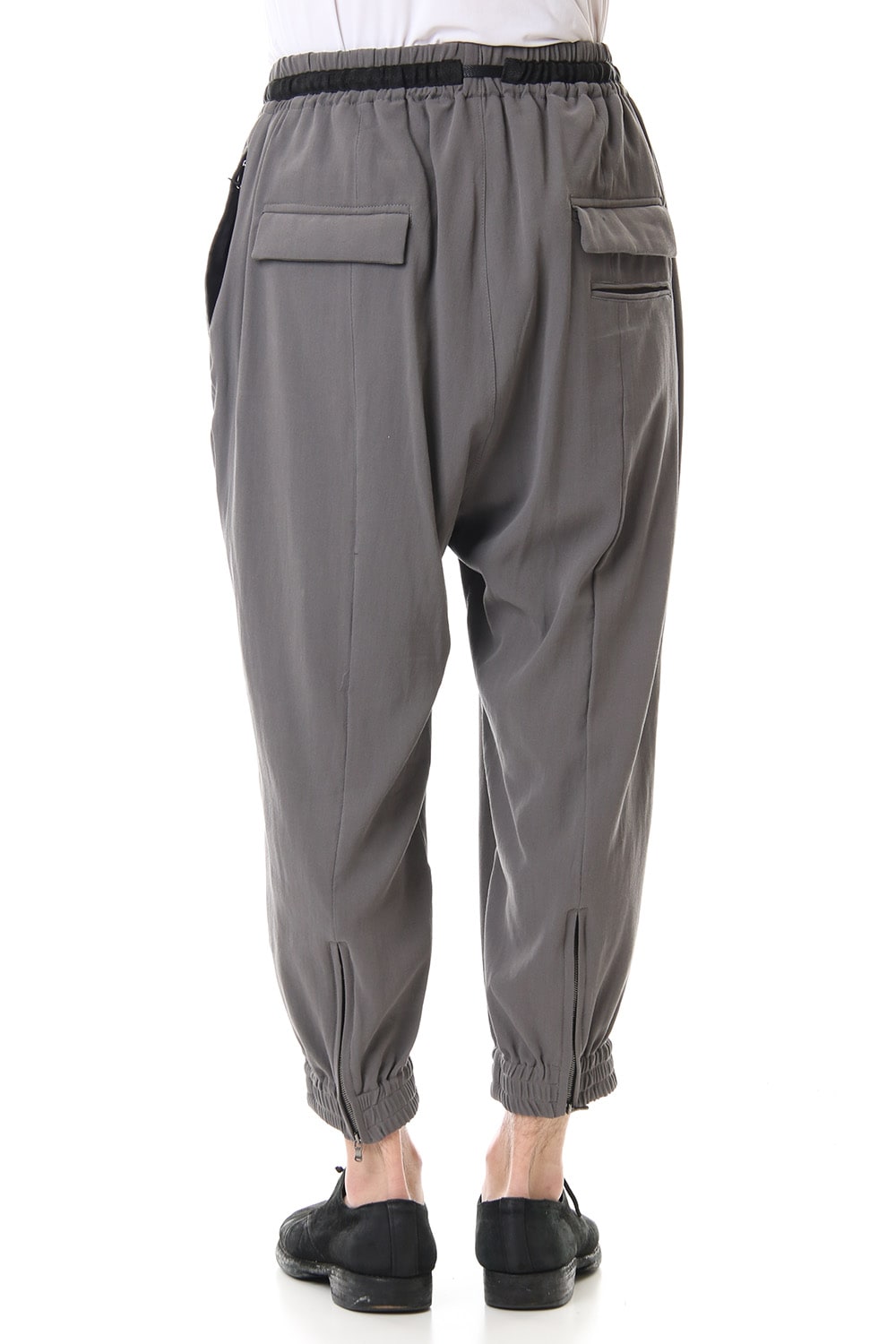 Hard twist Double weave Cuff pants Gray