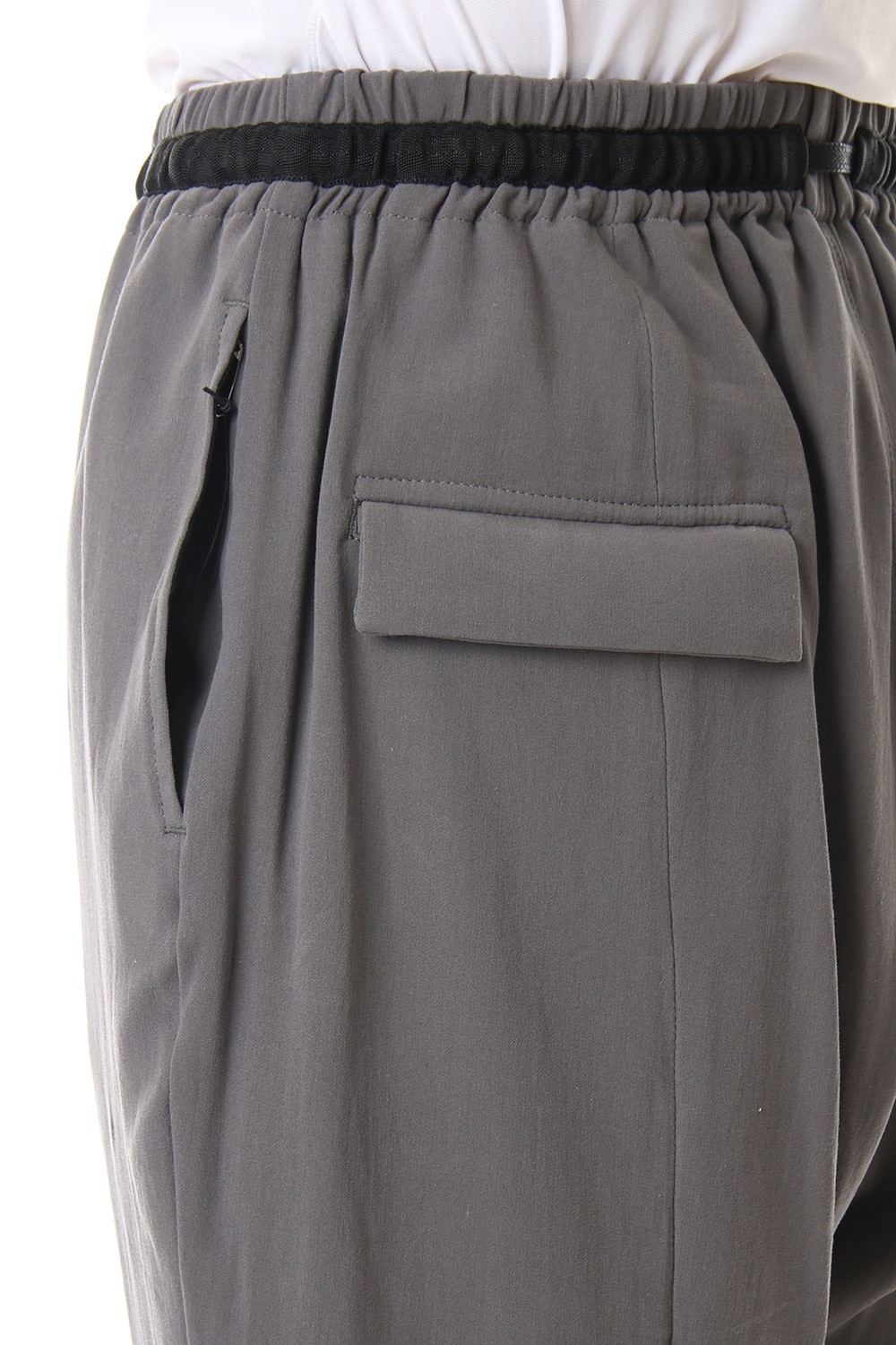 Hard twist Double weave Cuff pants Gray