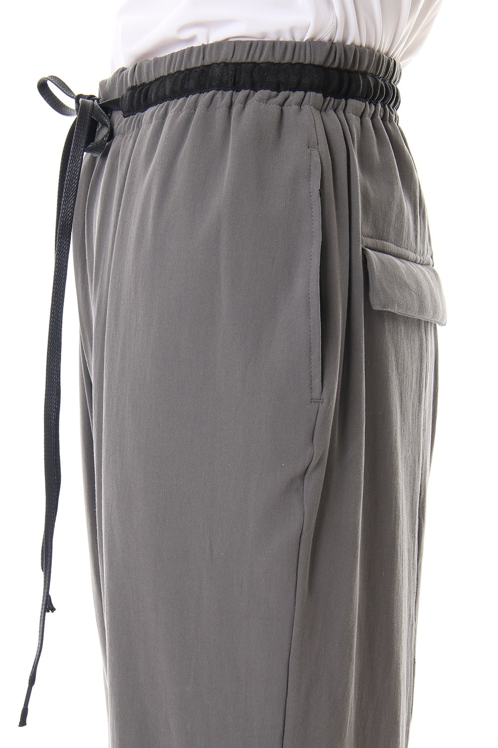 Hard twist Double weave Cuff pants Gray