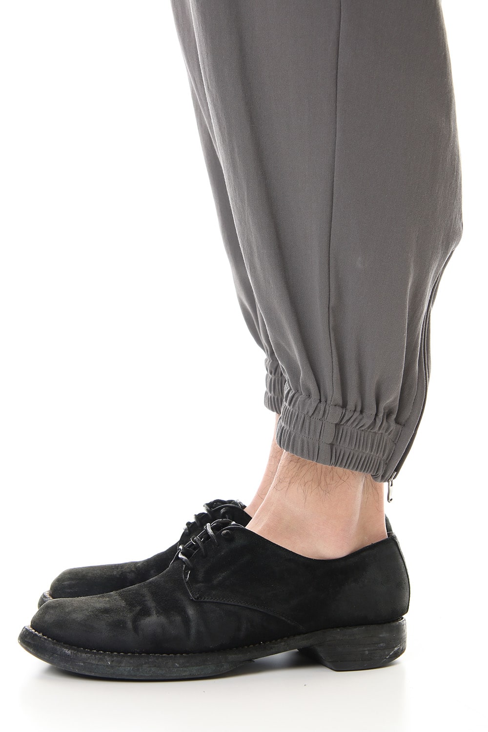 Hard twist Double weave Cuff pants Gray