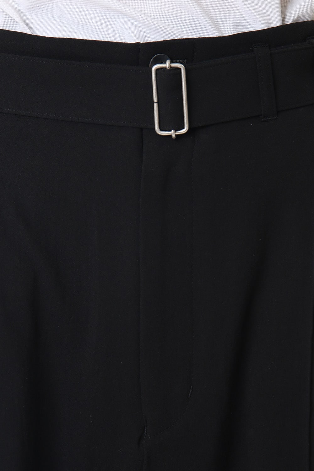 Hard twist Double weave Three-quarter length pants Black