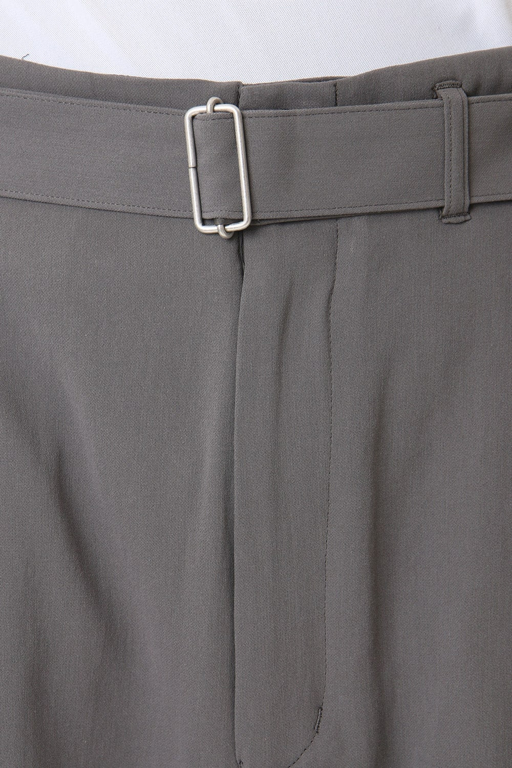 Hard twist Double weave Three-quarter length pants Gray