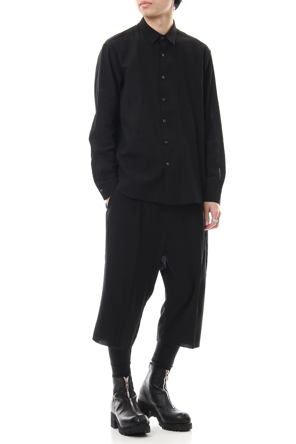 Salt shrinkage Long sleeve shirt