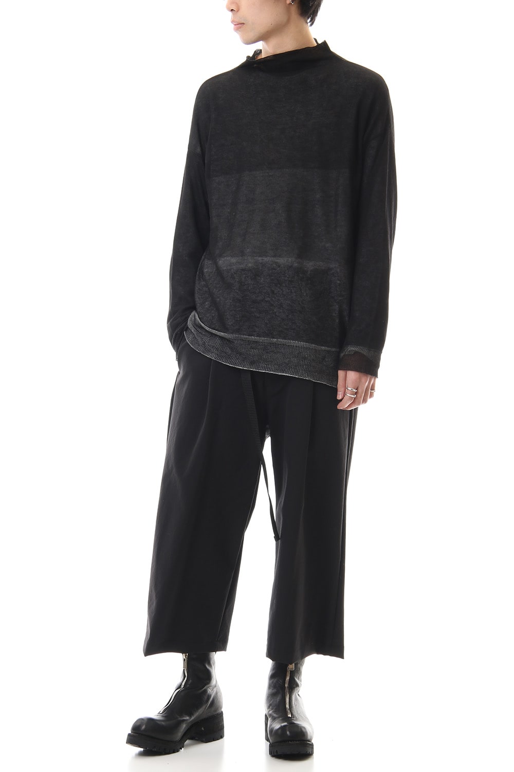 Water-repellent Stretch Wide Cropped pants