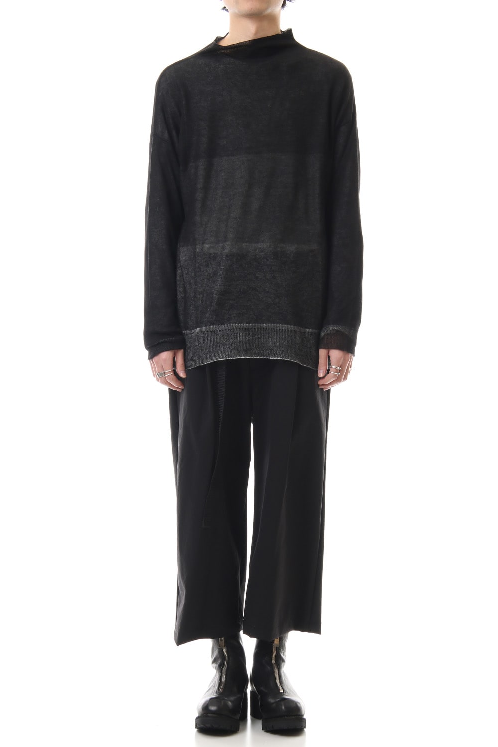 Water-repellent Stretch Wide Cropped pants