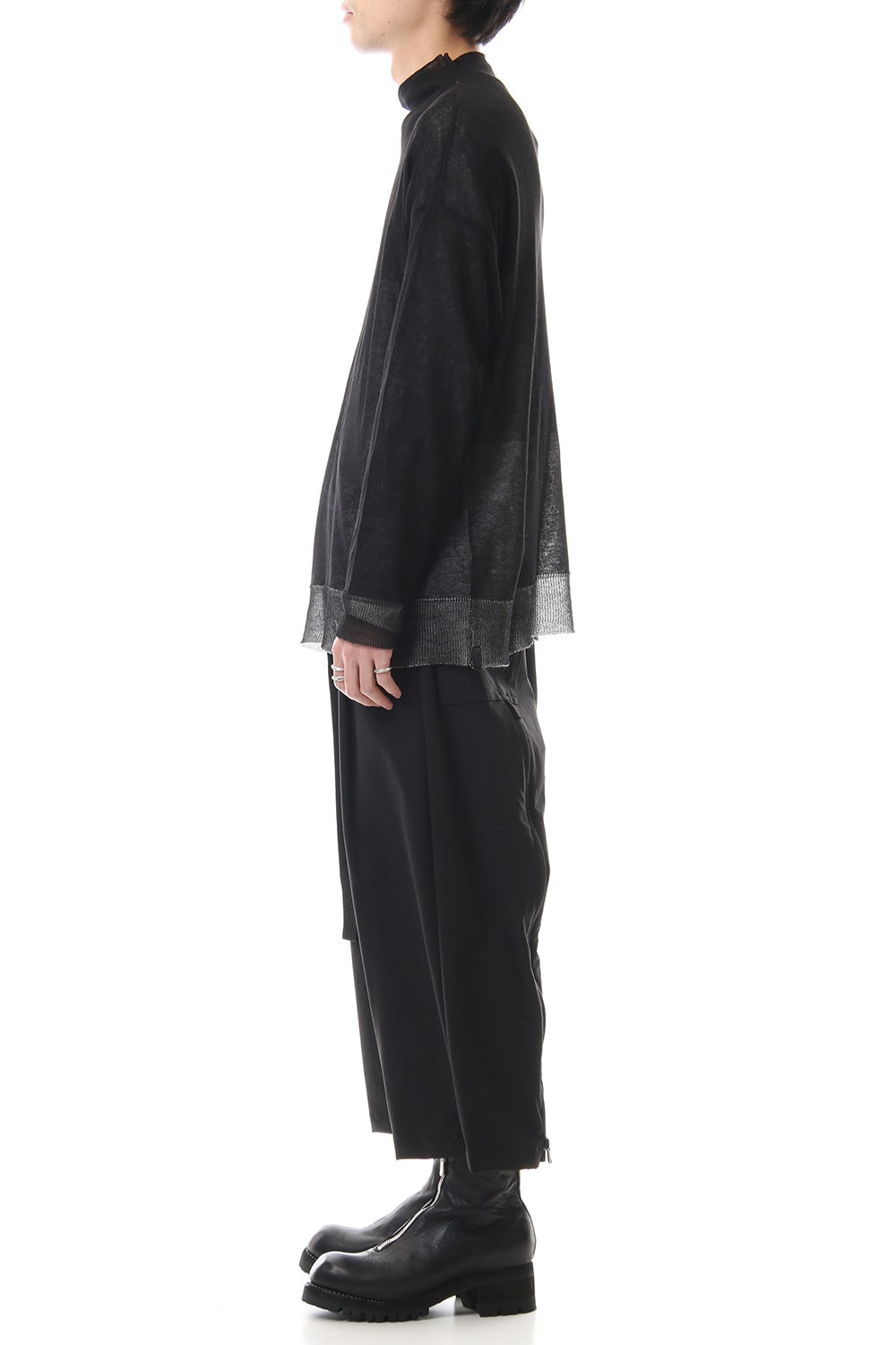 Water-repellent Stretch Wide Cropped pants