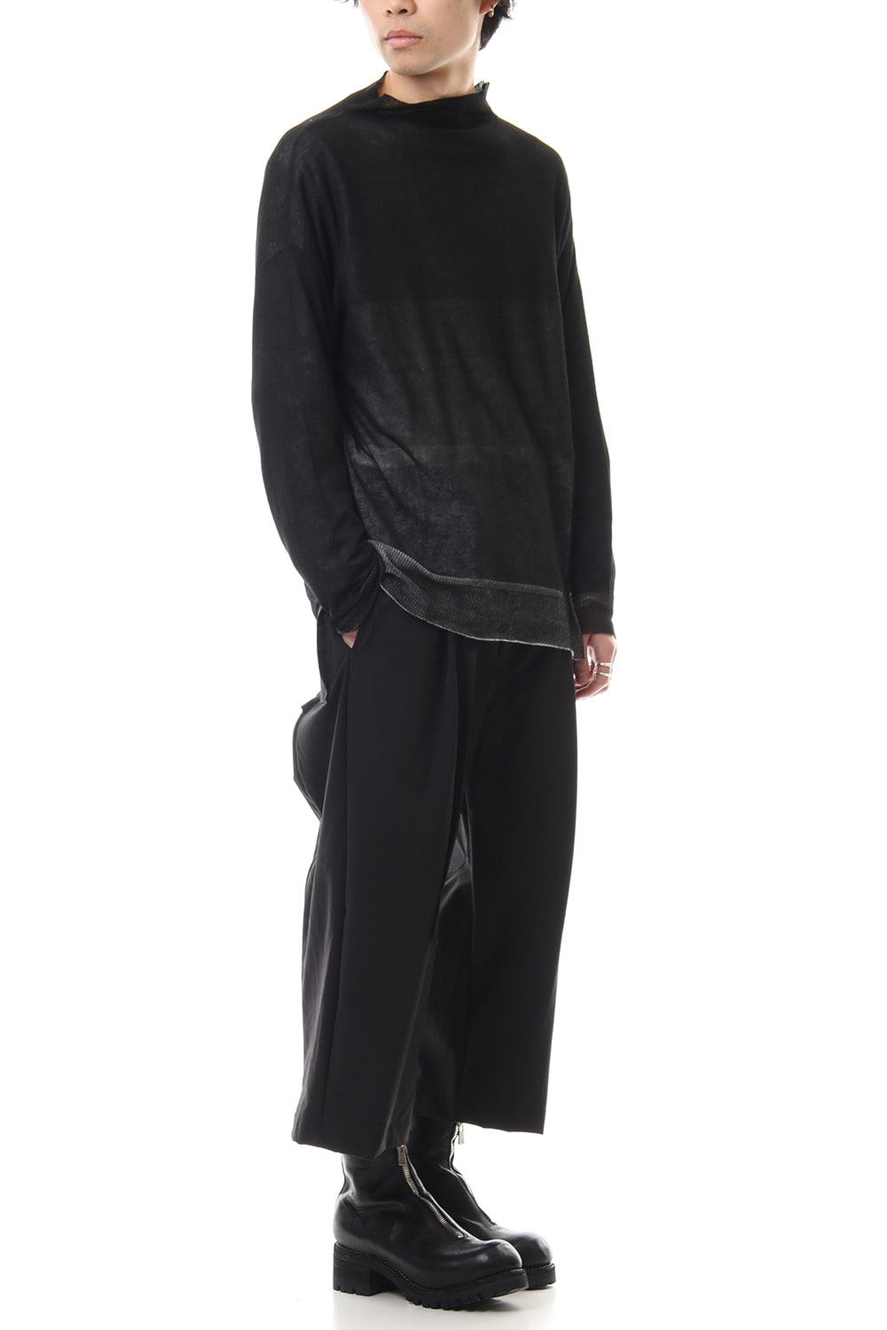 Water-repellent Stretch Wide Cropped pants