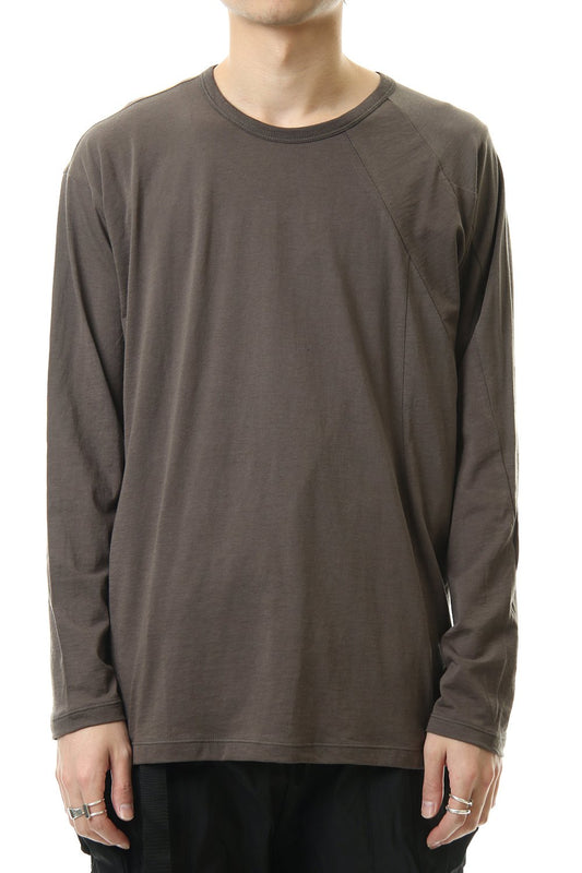 Cotton cashmere Long sleeve T-shirt Olive Drab