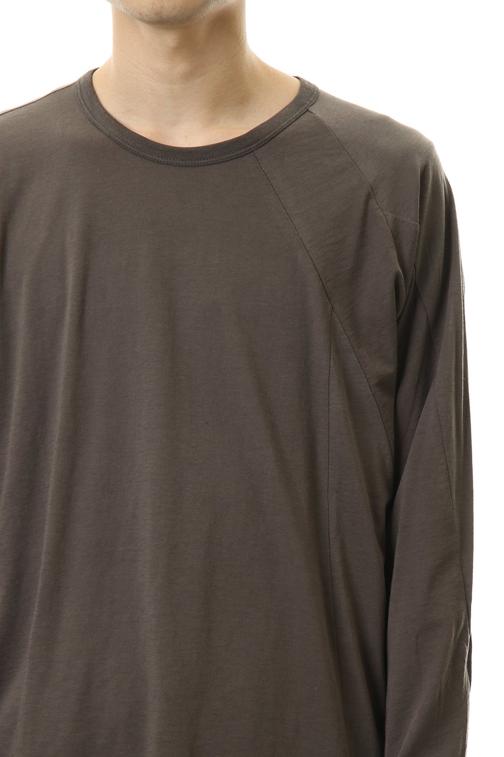 Cotton cashmere Long sleeve T-shirt Olive Drab