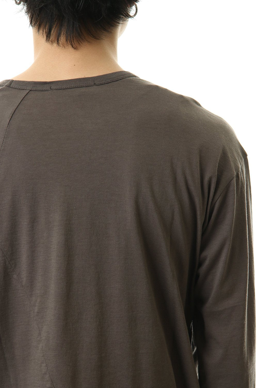 Cotton cashmere Long sleeve T-shirt Olive Drab