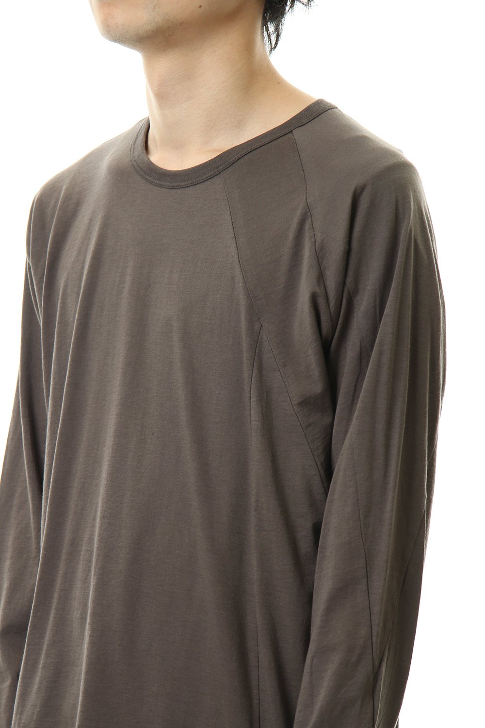 Cotton cashmere Long sleeve T-shirt Olive Drab