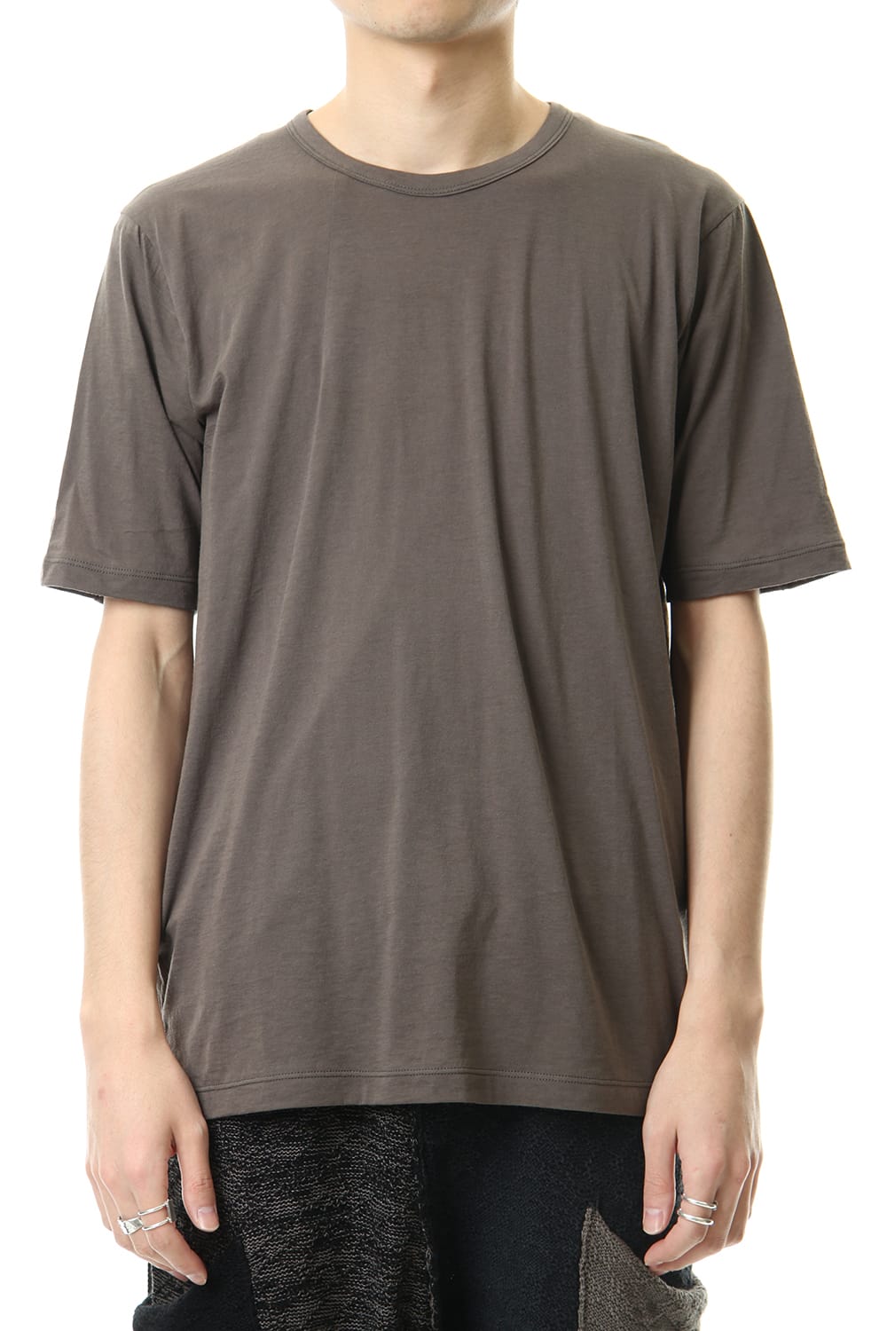 Cotton cashmere Short sleeve T-shirt Olive Drab