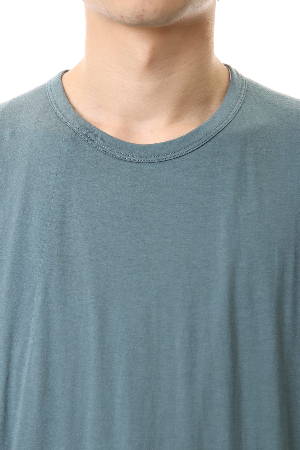 Cotton cashmere Short sleeve T-shirt Turquoise