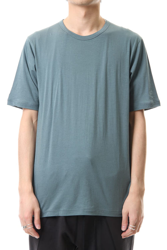 Cotton cashmere Short sleeve T-shirt Turquoise