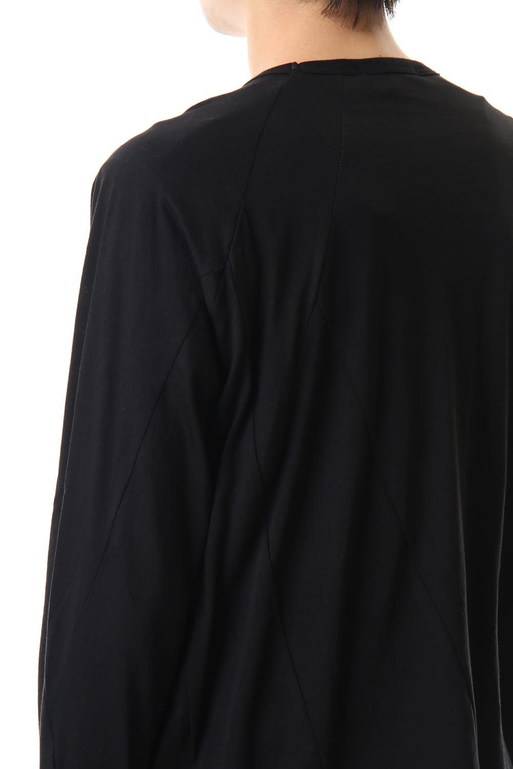 Cotton cashmere Long sleeve T-shirt Black