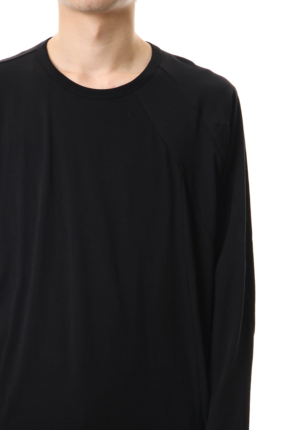 Cotton cashmere Long sleeve T-shirt Black