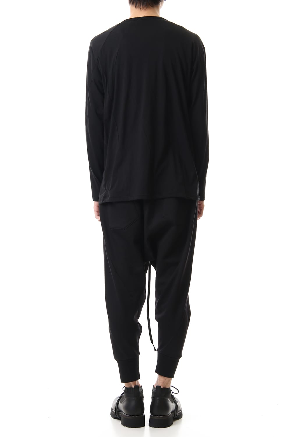 Cotton cashmere Long sleeve T-shirt Black