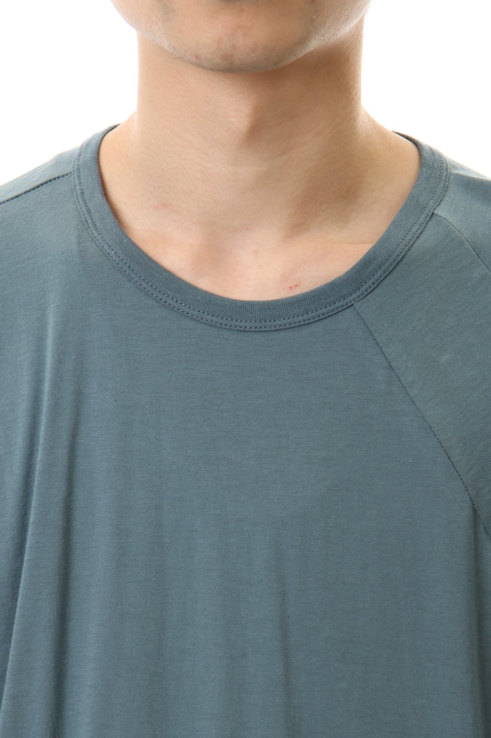 Cotton cashmere Long sleeve T-shirt Turquoise