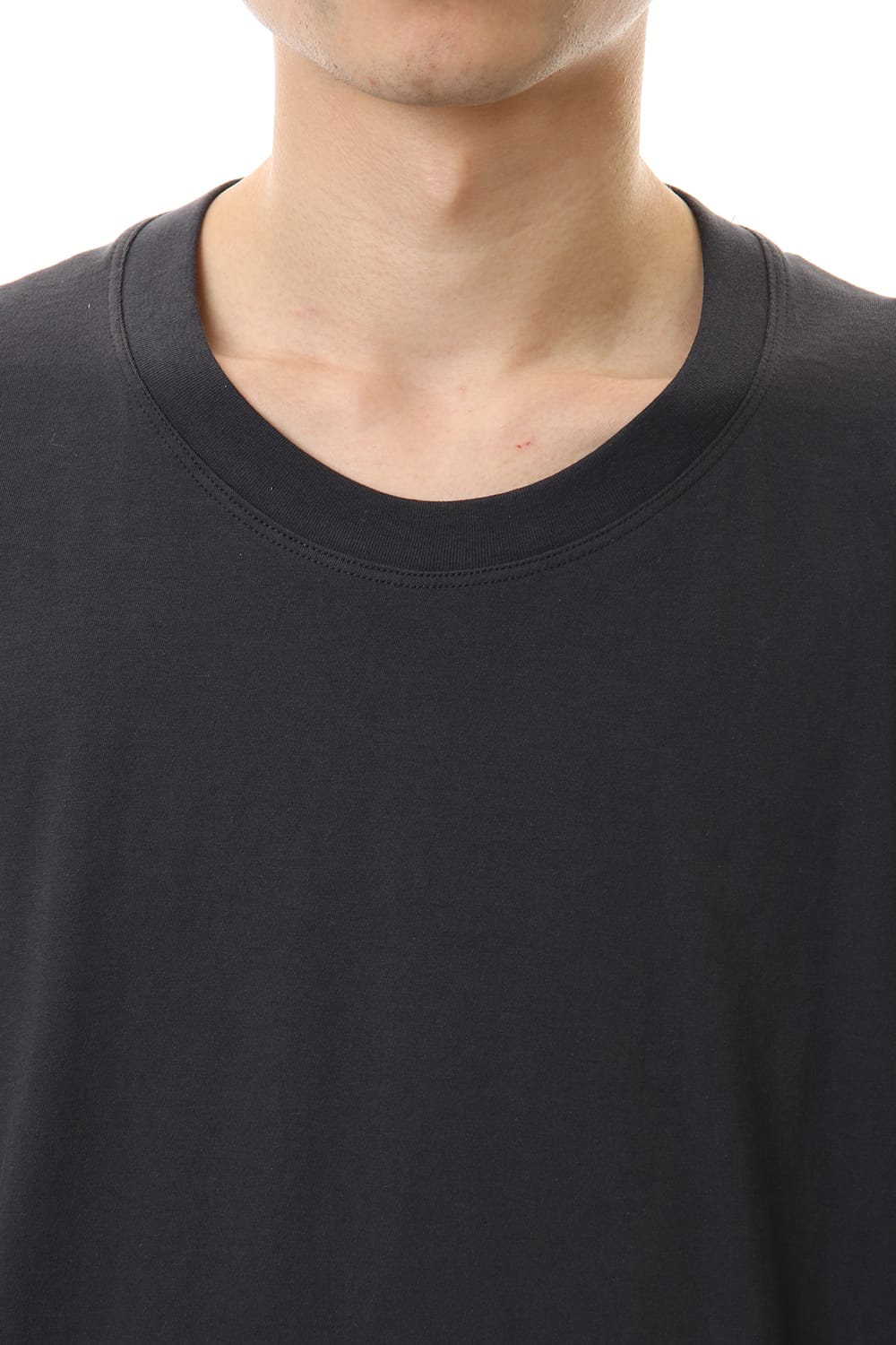 Jersey stitch Back body Cordura Patchwork Short sleeve T-shirt Charcoal