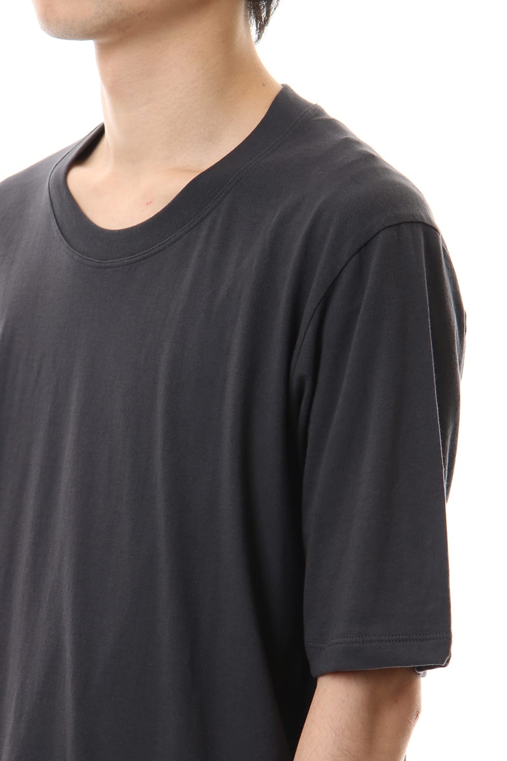 Jersey stitch Back body Cordura Patchwork Short sleeve T-shirt Charcoal