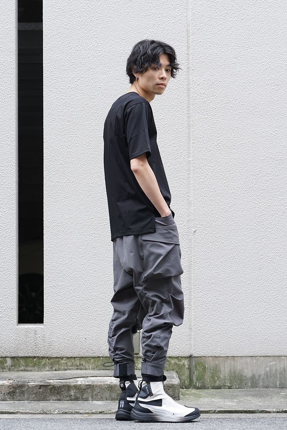 High Gauge Smooth Short sleeve T-shirt Black