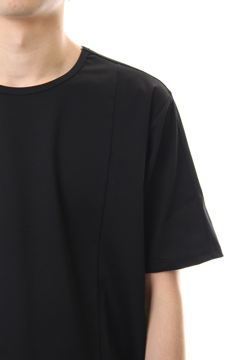 High Gauge Smooth Short sleeve T-shirt Black