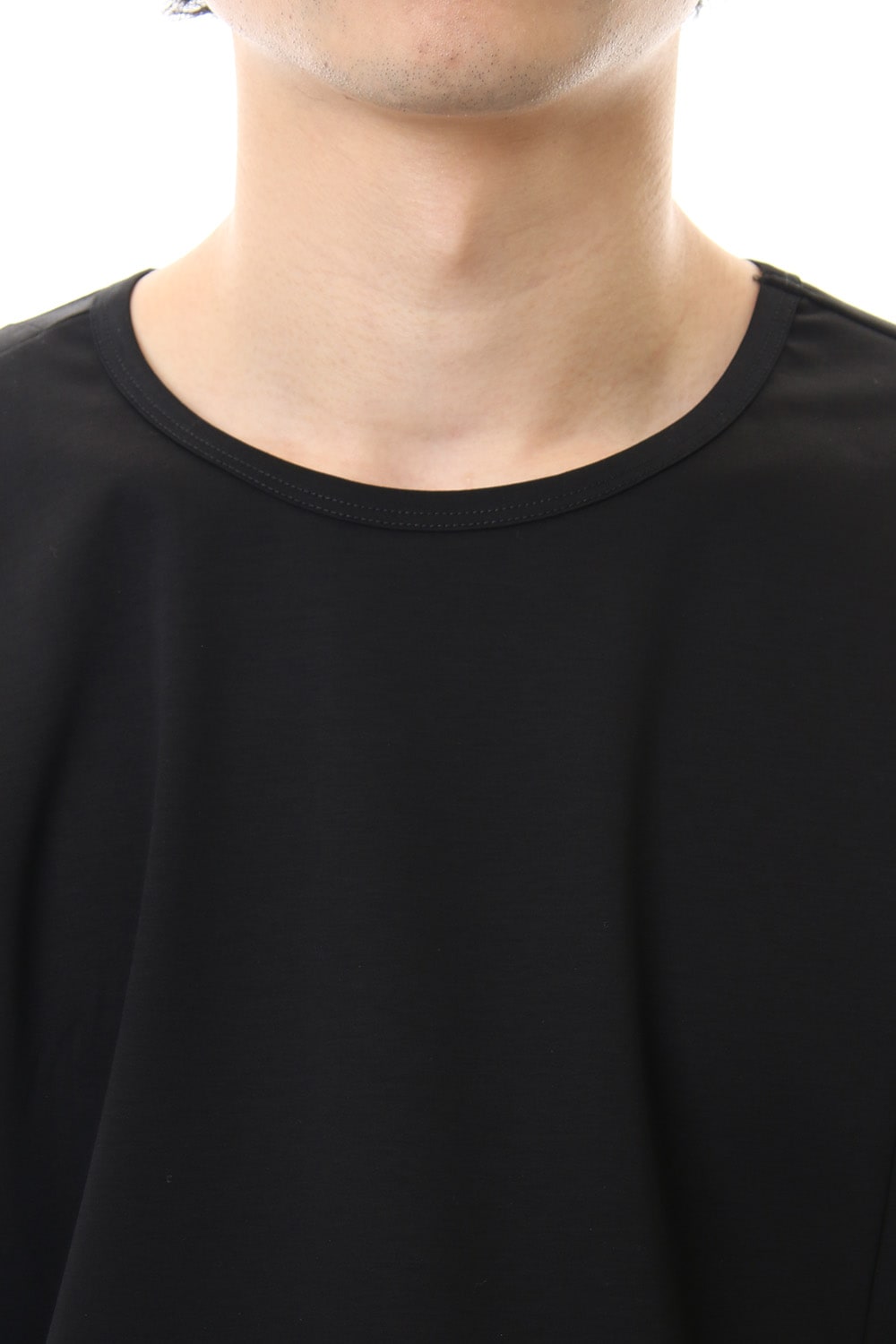 High Gauge Smooth Short sleeve T-shirt Black