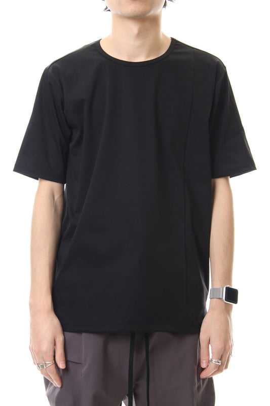 High Gauge Smooth Short sleeve T-shirt Black