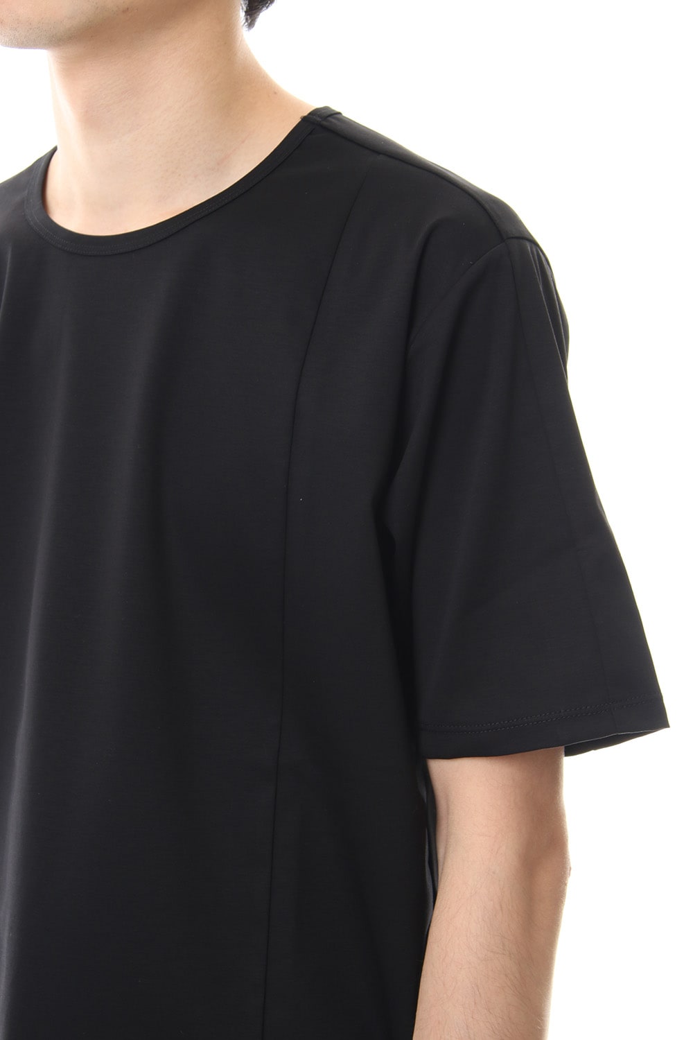 High Gauge Smooth Short sleeve T-shirt Black