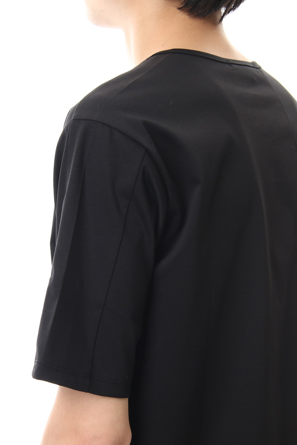 High Gauge Smooth Short sleeve T-shirt Black