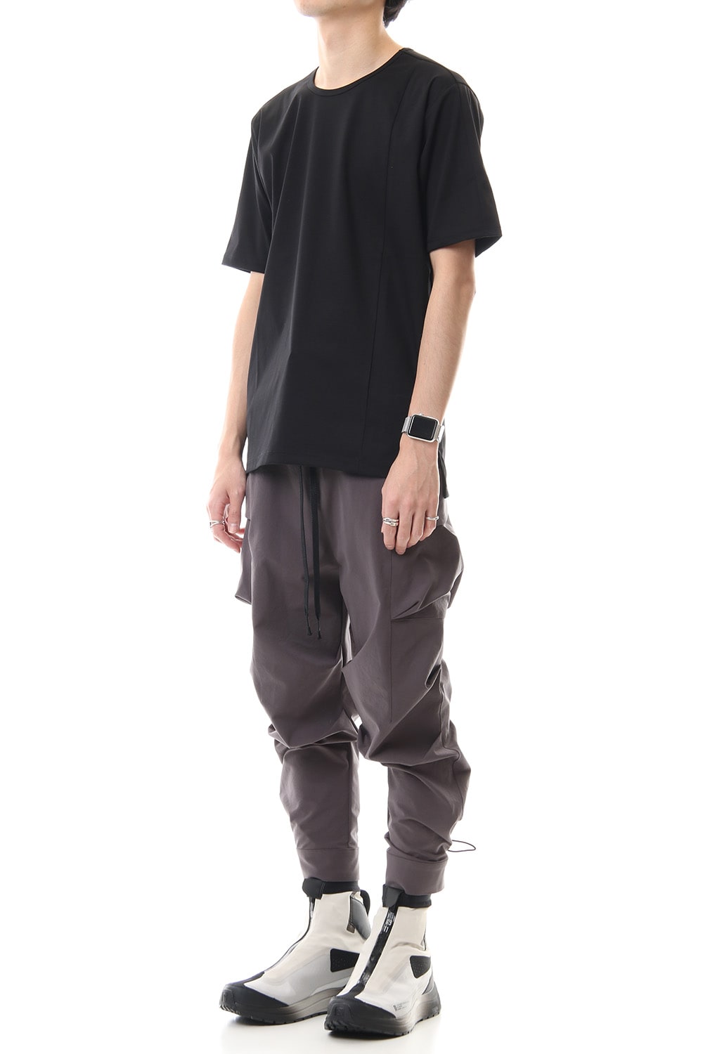 Water-repellent Stretch Gather Tactical pants Gray