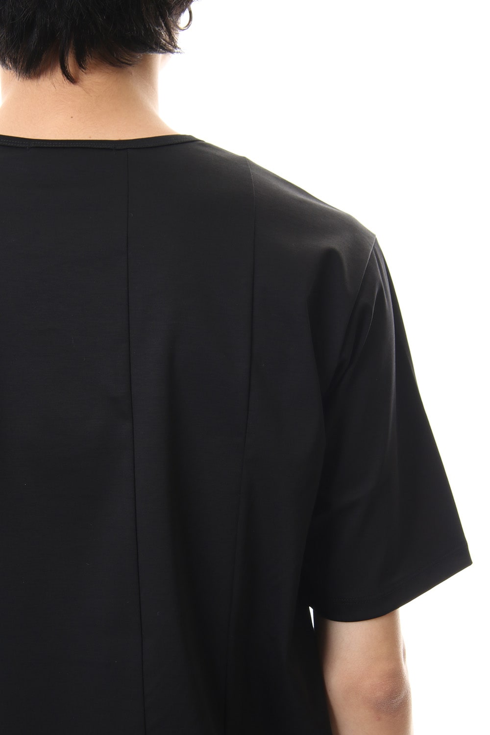 High Gauge Smooth Short sleeve T-shirt Black