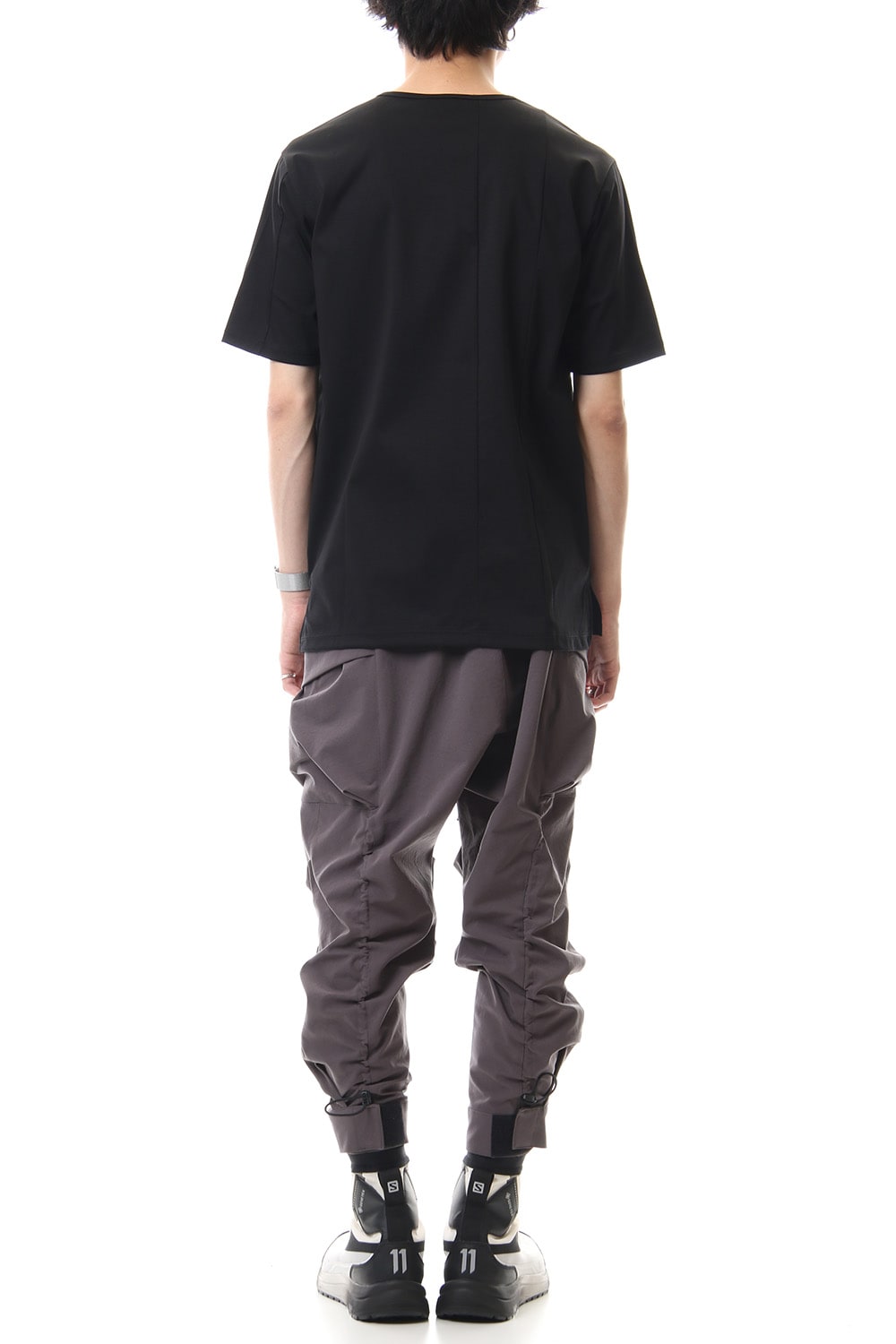 High Gauge Smooth Short sleeve T-shirt Black