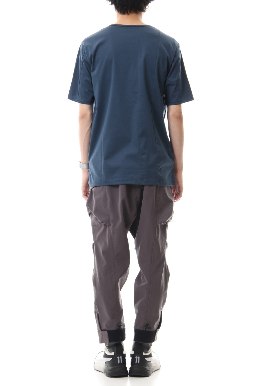 High Gauge Smooth Short sleeve T-shirt Blue