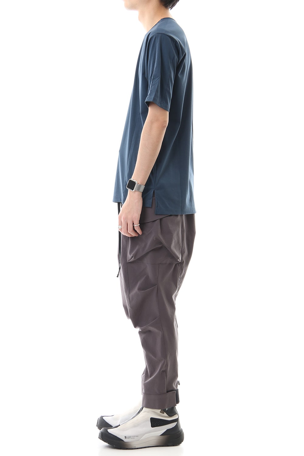 High Gauge Smooth Short sleeve T-shirt Blue