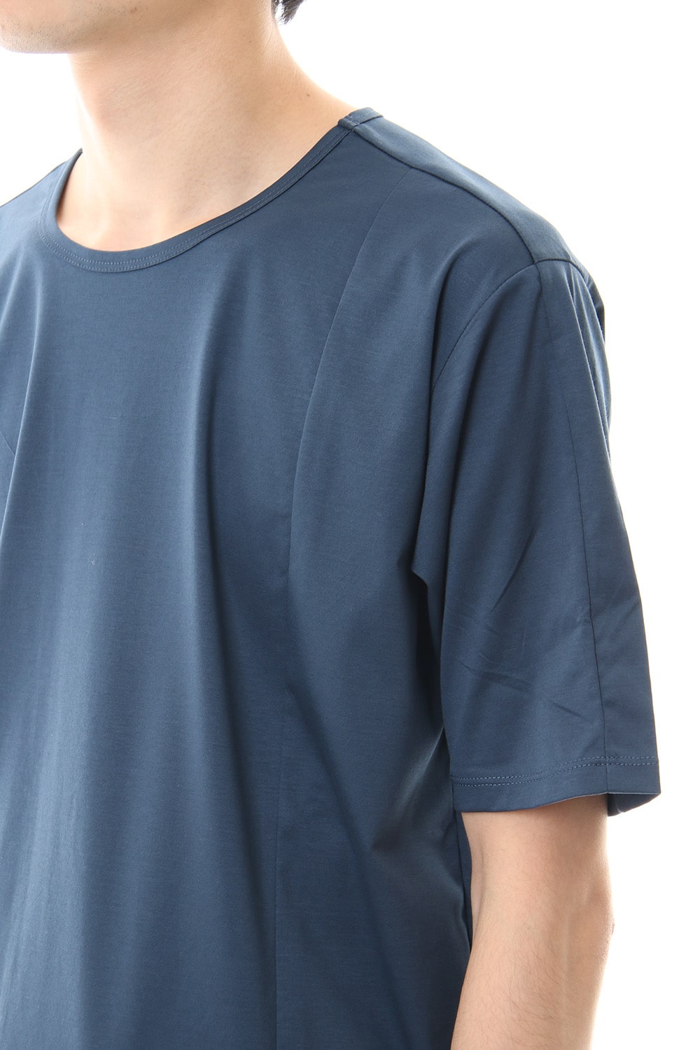 High Gauge Smooth Short sleeve T-shirt Blue