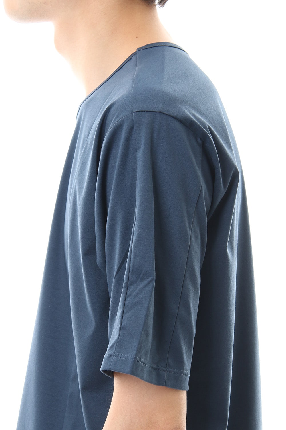 High Gauge Smooth Short sleeve T-shirt Blue